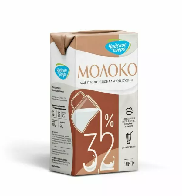 молоко для капучино “чудское озеро” 3,2% в Пскове и Псковской области